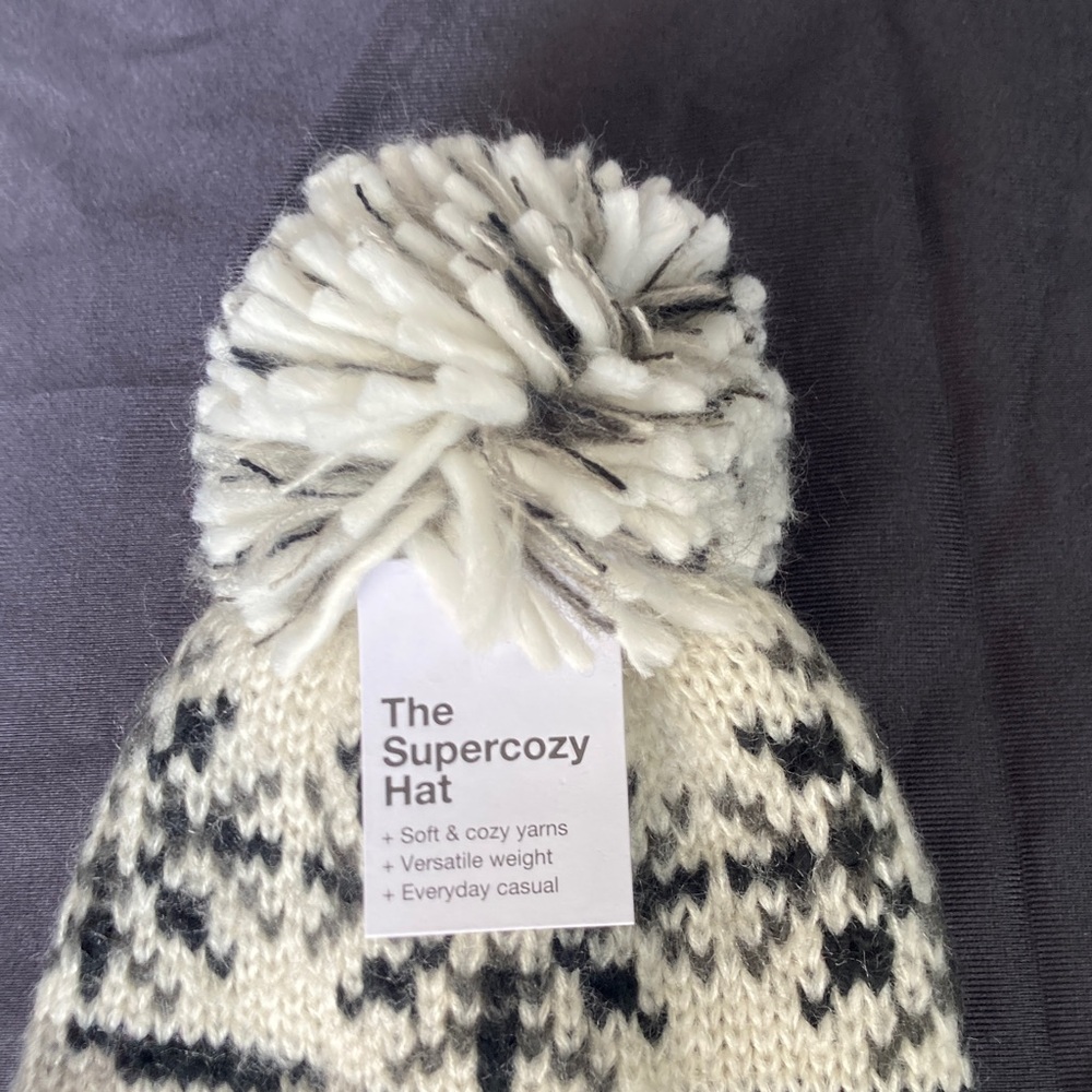 Sonoma Super cozy hat w pom & mittens retro boho vibe soft cozy yarns - Picture 4 of 17